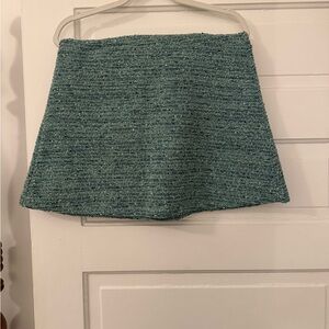 Textured Teal  Skirt